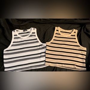 Striped tank tops